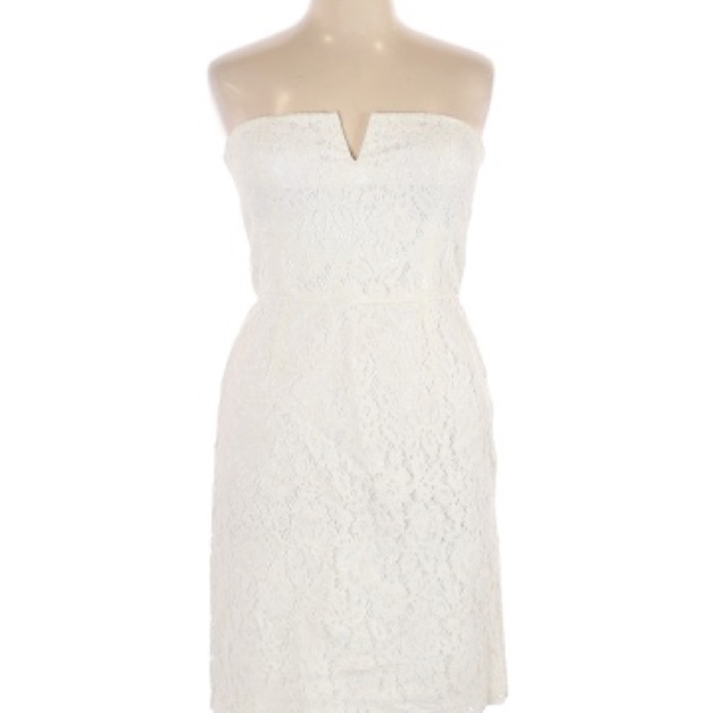 Donna Morgan Quinn White Lace Dress Size 6